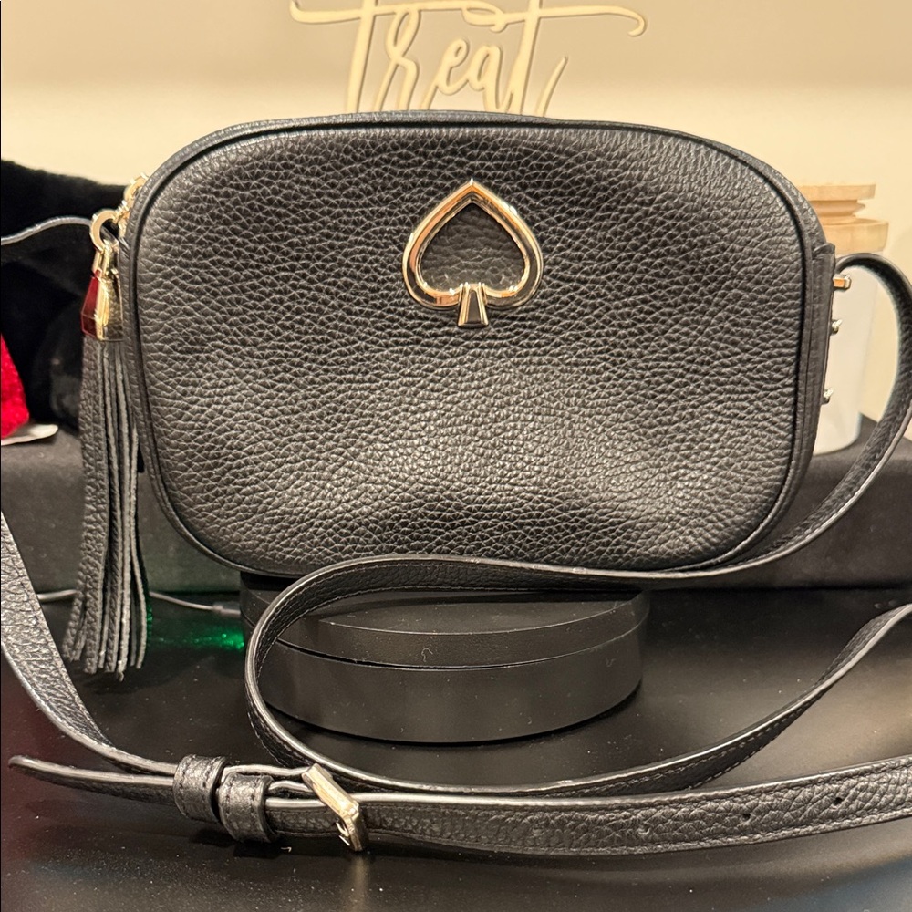 Kate Spade ♠️ Black Pebbled Leather Crossbody Bag